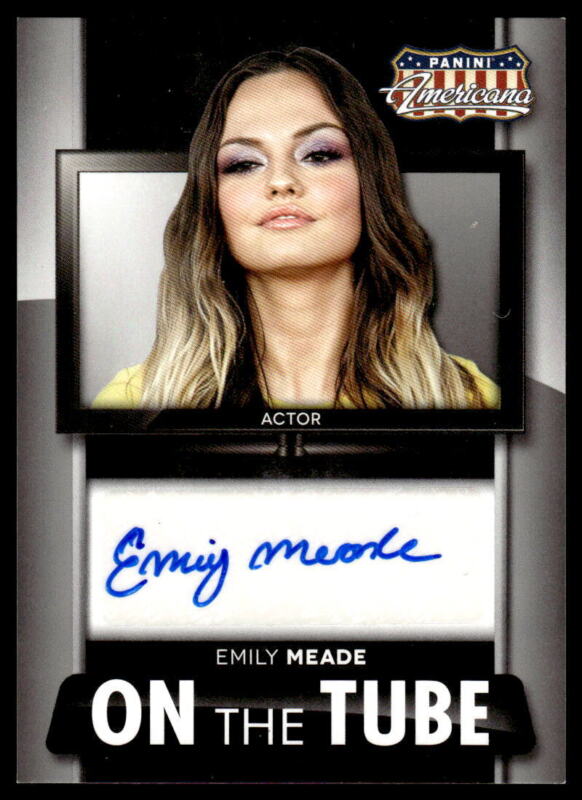 2015 PANINI AMERICANA EMILY MEADE MS-EM MINT AUTOGRAPH ACTRESS MONEY MONSTER