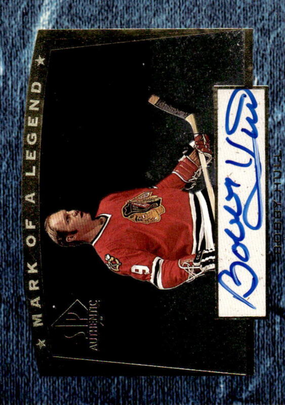 1997 SP AUTHENTIC BOBBY HULL M5 NRMT MARK OF A LEGEND 528/560 CHICAGO BLACKHAWKS