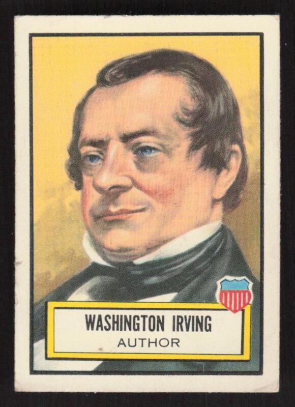 1952 TOPPS LOOK 'N SEE WASHINGTON IRVING 18 VG AUTHOR