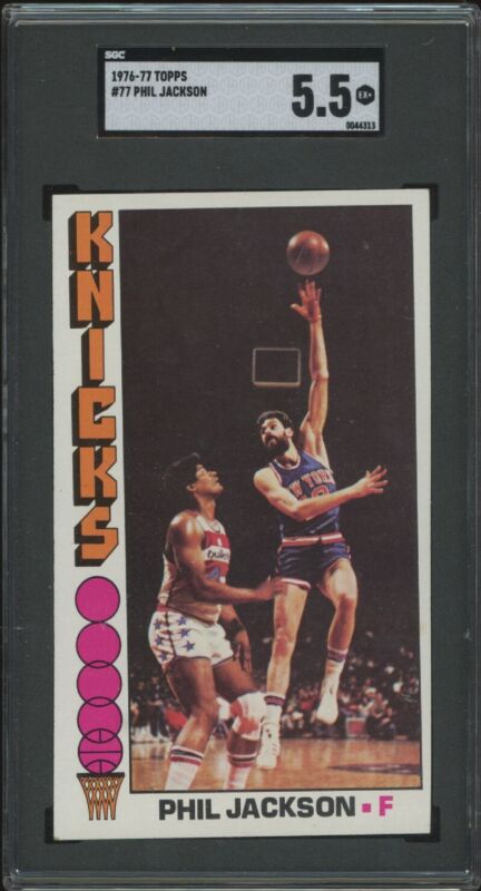 1976 TOPPS PHIL JACKSON 77 EX+ SGC 5.5 BASKETBALL NEW YORK KNICKS