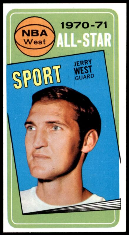 1970 TOPPS JERRY WEST 107 NRMT AS BASKETBALL LOS ANGELES LAKERS