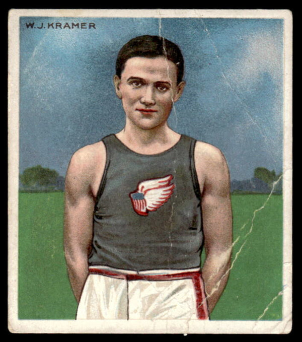 1910 T218 W.J. KRAMER POOR HASSAN TRACK AND FIELD USA