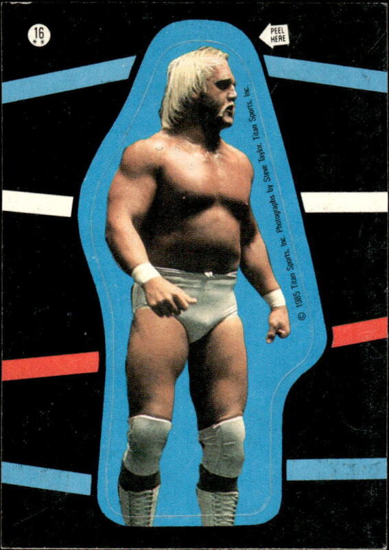 1985 TOPPS HULK HOGAN 16 EX STICKER WRESTLING WWF