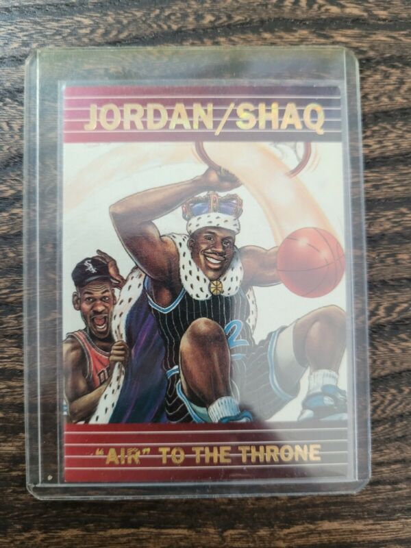 1993 TOONS MICHAEL JORDAN SHAQ AIR TO THE THRONE BASKETBALL CHICAGO BULLS