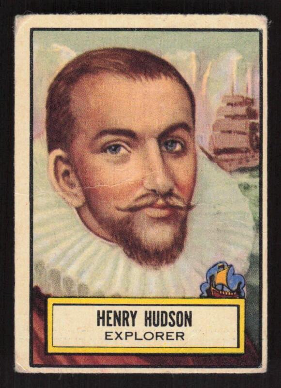 1952 TOPPS LOOK 'N SEE HENRY HUDSON 131 GOOD EXPLORER