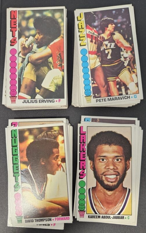 1976-77 TOPPS BASKETBALL COMPLETE SET VG-EX JULIUS ERVING KAREEM-ABDUL JABBAR