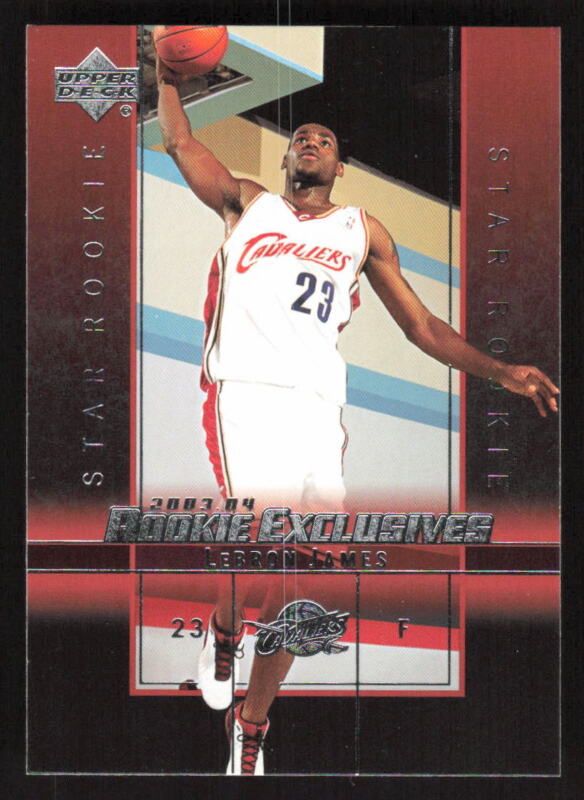 2003 UPPER DECK ROOKIE EXCLUSIVES LEBRON JAMES 1 MINT RC CLEVELAND CAVALIERS