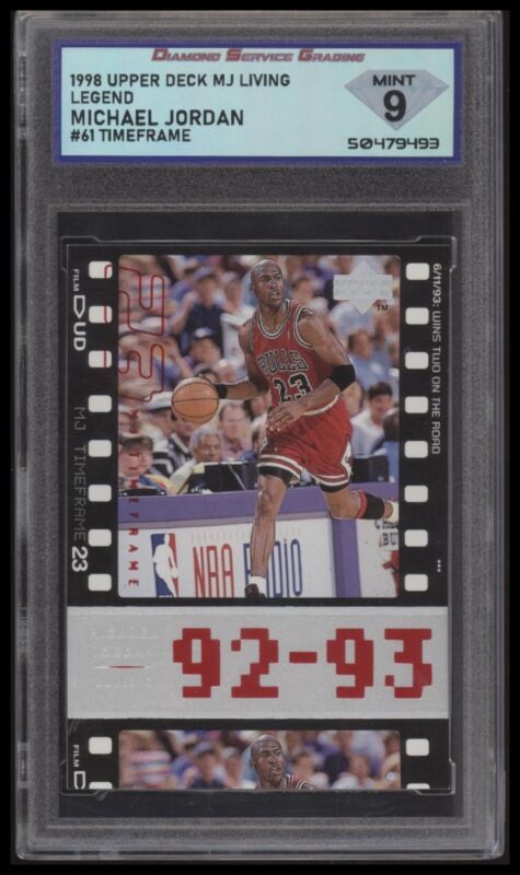 1998 UPPER DECK LIVING LEGEND MICHAEL JORDAN 61 MINT DSG 9 CHICAGO BULLS