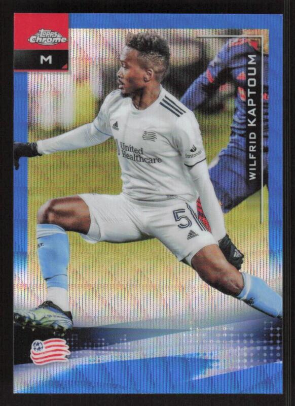 2021 TOPPS CHROME WILFRID KAPTOUM 98 BLUE WAVE REFRACTOR 150/199 REVOLUTION