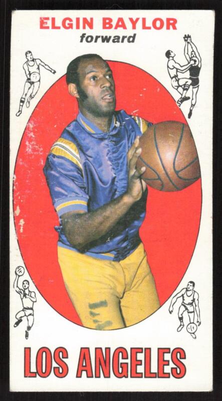 1969 TOPPS ELGIN BAYLOR 35 FAIR BASKETBALL LOS ANGELES LAKERS