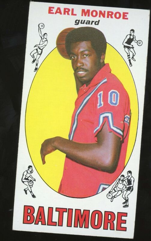 1969 TOPPS EARL MONROE 80 EX HOF RC BASKETBALL BALTIMORE BULLETS