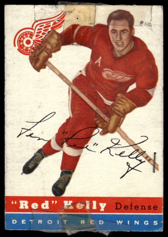 1954 TOPPS RED KELLY 5 POOR HOCKEY DETROIT RED WINGS