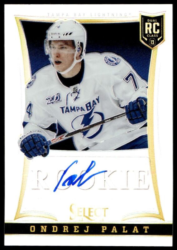 2013 PANINI SELECT ONDREJ PALAT 236 MINT PRIZM ROOKIE AUTOGRAPH LIGHTNING