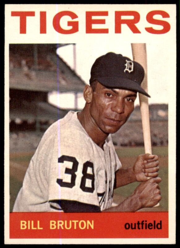 1964 TOPPS BILL BRUTON 98 EXMT BASEBALL DETROIT TIGERS