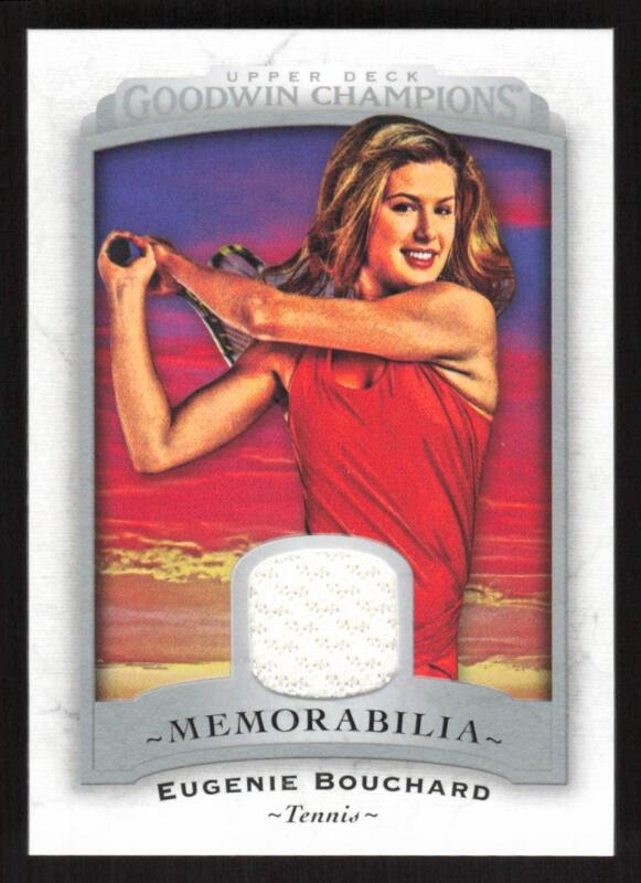 2017 UPPER DECK GOODWIN CHAMPIONS EUGENIE BOUCHARD M-EB MINT MEMORABILIA TENNIS