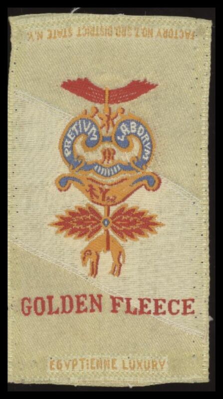 1910 S17 GOLDEN FLEECE NNO EXMT SILKS ATC MEDALS