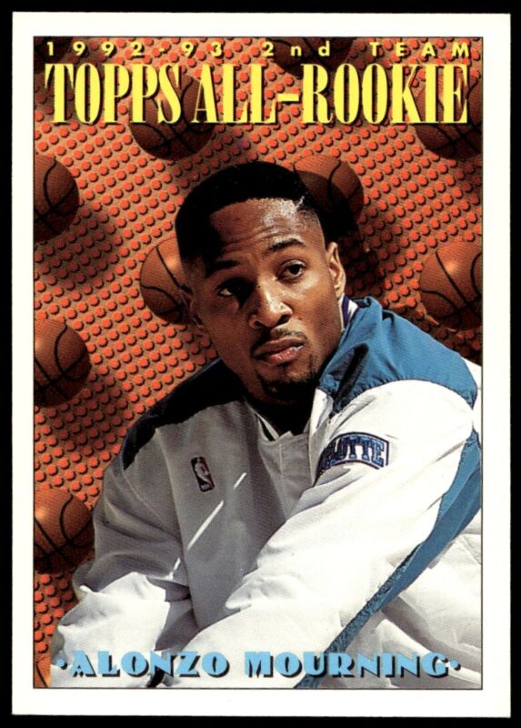 1993 TOPPS ALONZO MOURNING 177 MINT ALL ROOKIE TEAM BASKETBALL CHARLOTTE HORNETS