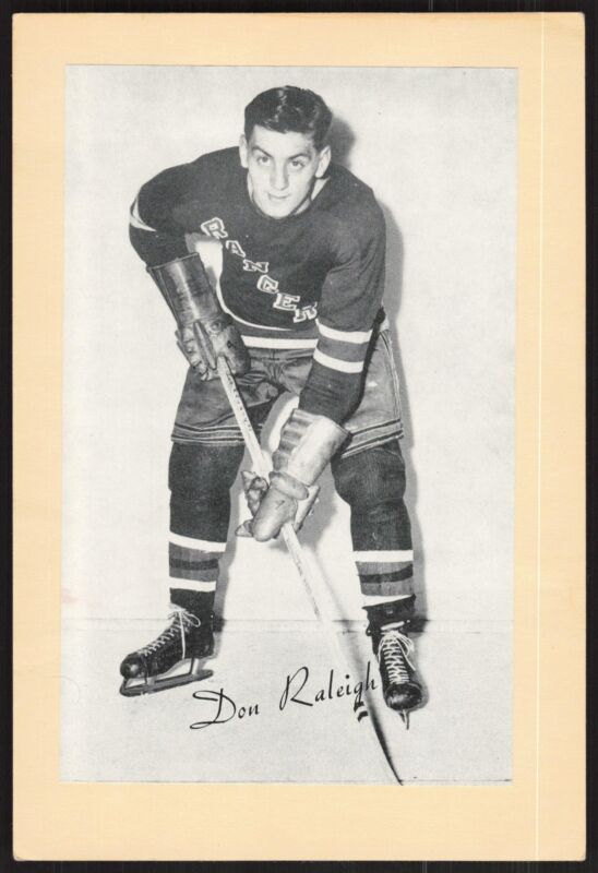 1944-64 BEE HIVE PHOTOS DON RALEIGH EX GROUP 2 BEEHIVE HOCKEY NEW YORK RANGERS