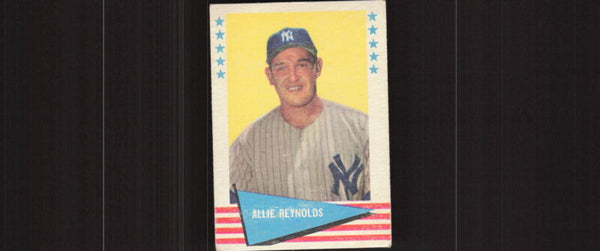 1961 FLEER BASEBALL GREATS ALLIE REYNOLDS 69 VG BASEBALL NEW YORK YANKEES