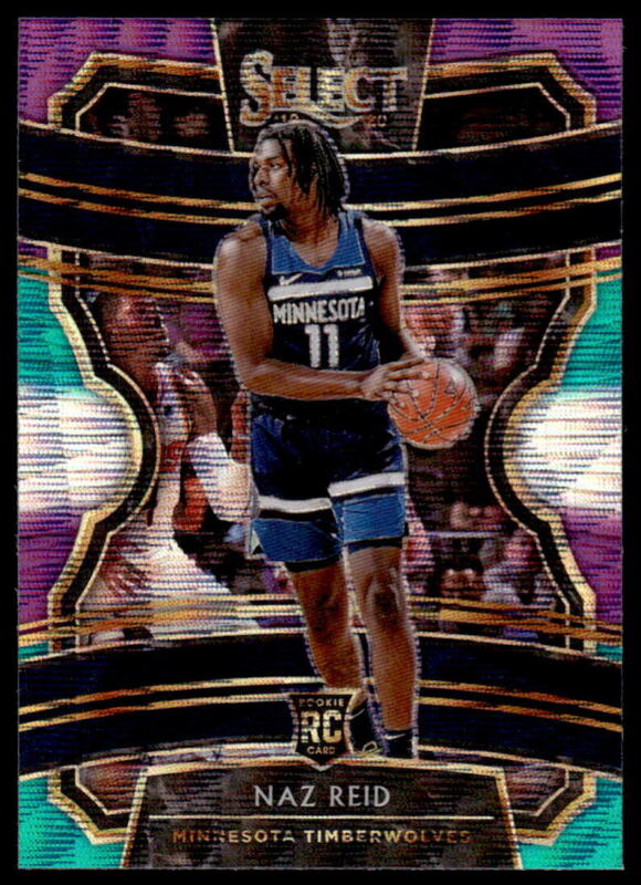 2019 PANINI SELECT NAZ REID 39 PURPLE TEAL PRIZM RC TRI COLOR TIMBERWOLVES
