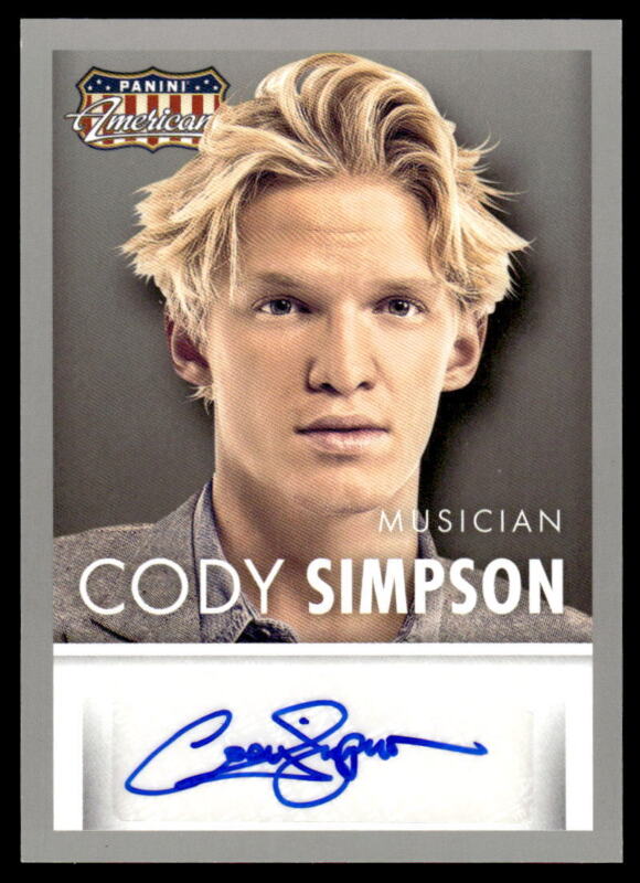 2015 PANINI AMERICANA CODY SIMPSON S-CS AUTOGRAPH MUSICIAN DANCING WITH STARS