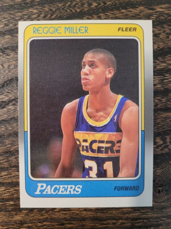1988 FLEER REGGIE MILLER 57 NRMT-MT HOF RC BASKETBALL INDIANA PACERS