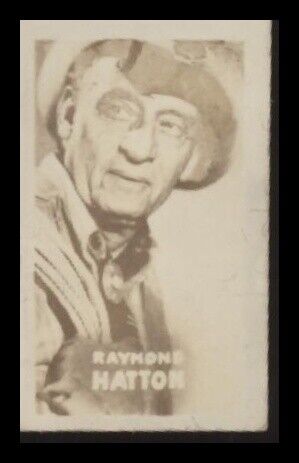 1948 TOPPS MAGIC PHOTOS RAYMOND HATTON 32J VG-EX R714-27 MOVIE STARS ENTERTAINER