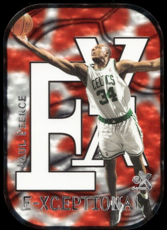 1999 E-X PAUL PIERCE 4XC MINT E-XCEPTIONAL RED BASKETBALL BOSTON CELTICS