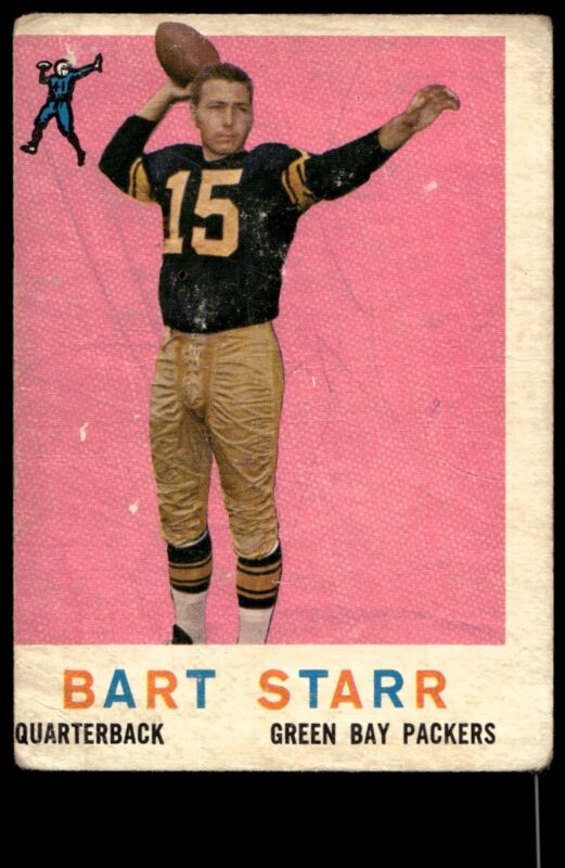 1959 TOPPS BART STARR 23 GOOD FOOTBALL GREEN BAY PACKERS