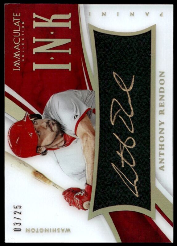 2015 PANINI IMMACULATE ANTHONY RENDON 45 MINT INK AUTOGRAPH 44676 NATIONALS