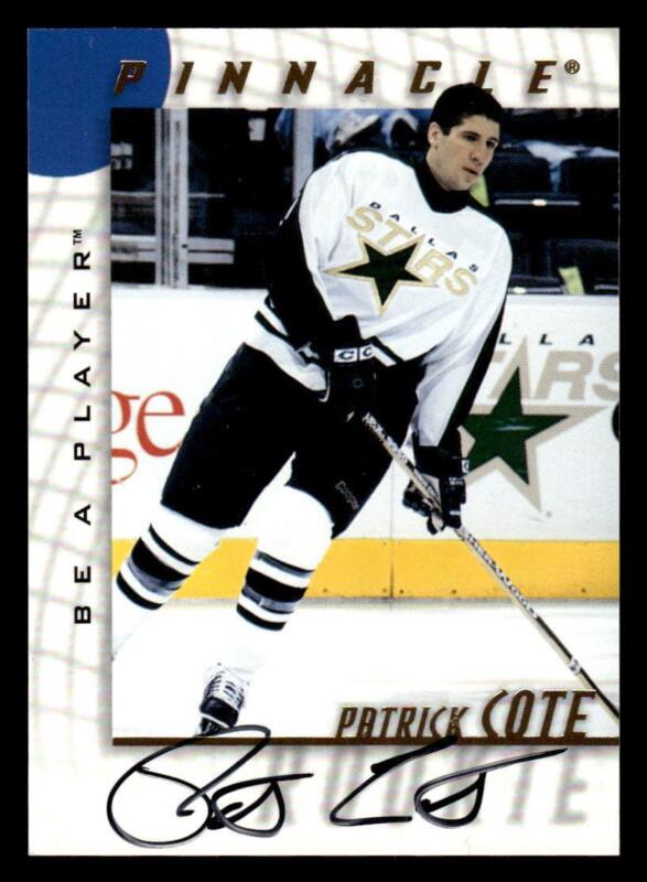 1997 PINNACLE BE A PLAYER PATRICK COTE 235 NRMT-MT AUTOGRAPHS RC DALLAS STARS