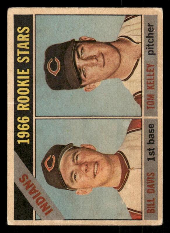 1966 TOPPS VENEZUELAN BILL DAVIS 44 GOOD TOM KELLEY RC CLEVELAND INDIANS