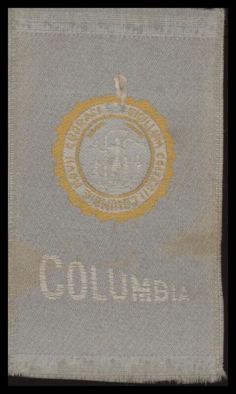 1910 S25 COLUMBIA UNIVERSITY NNO VG SILKS FOOTBALL