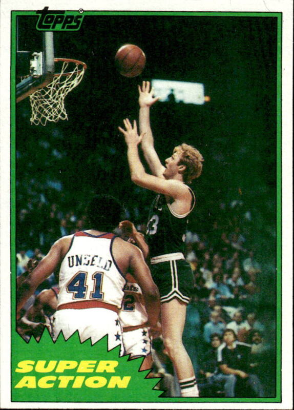 1981 TOPPS LARRY BIRD 101 NRMT 1ST SOLO CARD BASKETBALL BOSTON CELTICS