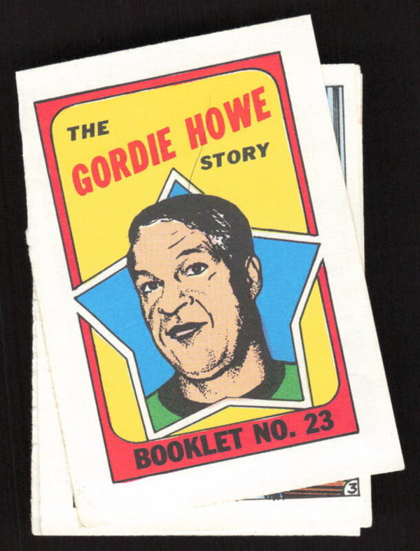 1971 TOPPS GORDIE HOWE 23 EX BOOKLETS HOCKEY DETROIT RED WINGS