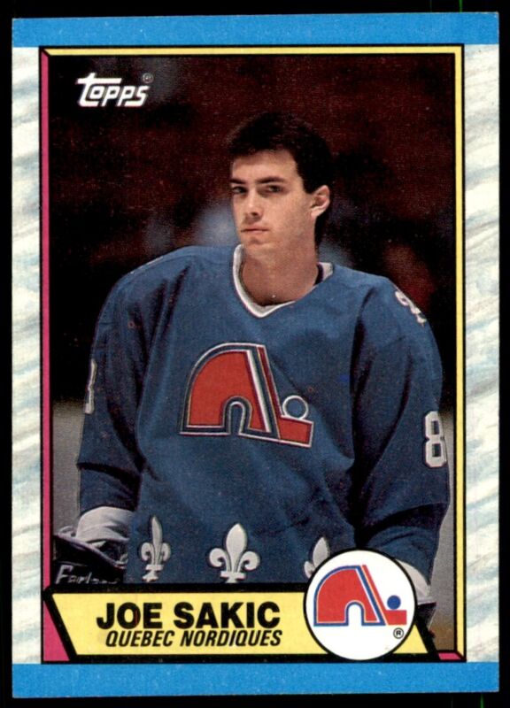 1989 TOPPS JOE SAKIC 113 NRMT RC HOCKEY QUEBEC NORDIQUES
