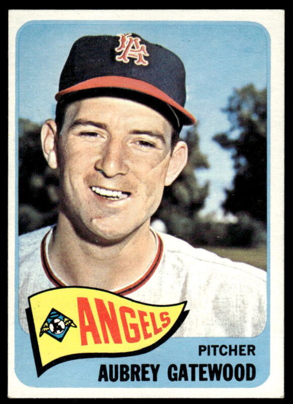 1965 TOPPS AUBREY GATEWOOD 422 NRMT BASEBALL LOS ANGELES ANGELS