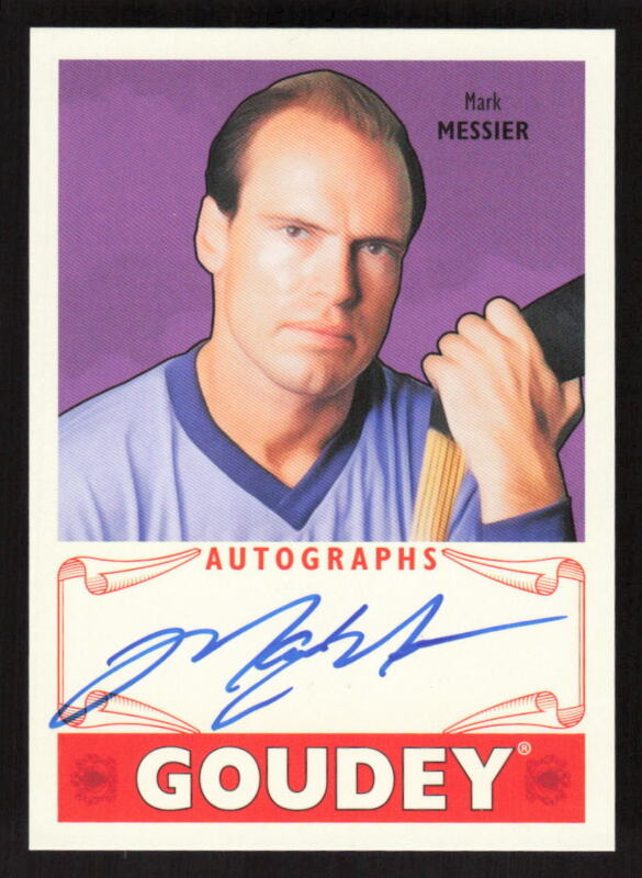 2016 UPPER DECK GOODWIN CHAMPIONS MARK MESSIER GA-MM GOUDEY AUTOGRAPHS RANGERS