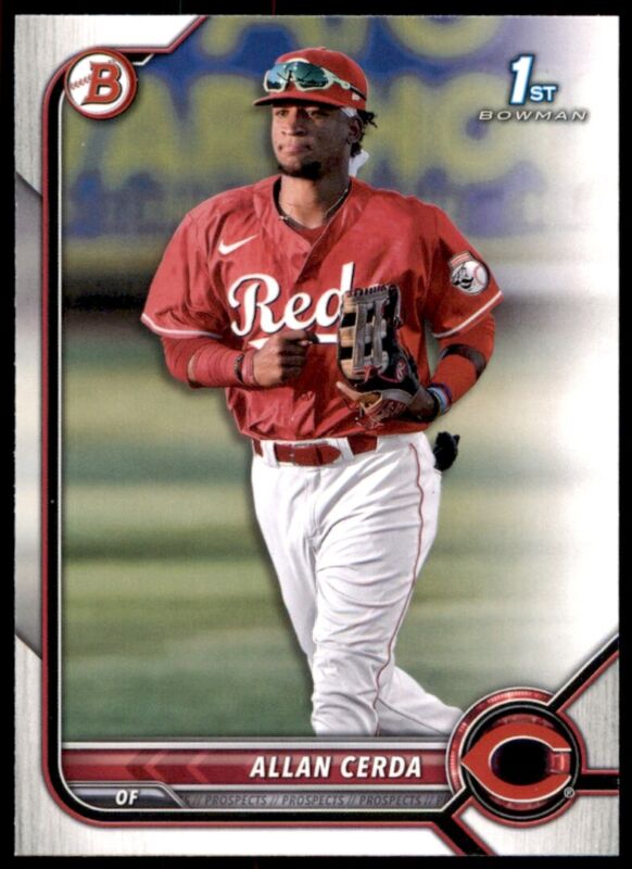 2022 BOWMAN ALLAN CERDA BP-142 MINT 1ST RC BASEBALL CINCINNATI REDS