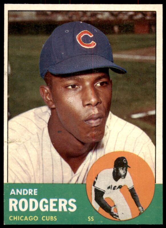 1963 TOPPS ANDRE RODGERS 193 EXMT BASEBALL CHICAGO CUBS
