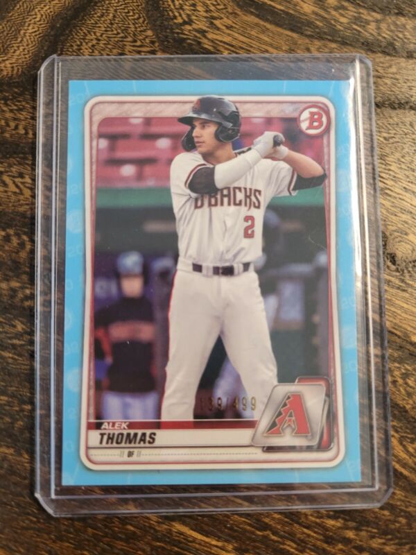 2020 BOWMAN ALEX THOMAS LIGHT BLUE 133/499 BASEBALL CARD Arizona Diamondbacks