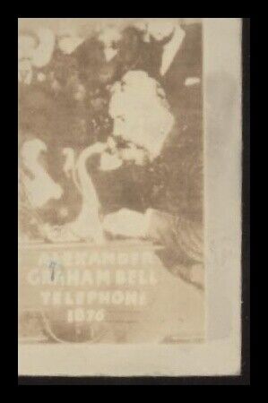 1948 TOPPS MAGIC PHOTOS ALEXANDER GRAHAM BELL 8N VG R714-27 AMERICAN INVENTORS