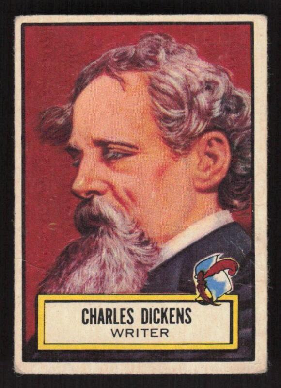 1952 TOPPS LOOK 'N SEE CHARLES DICKENS 125 FAIR WRITER